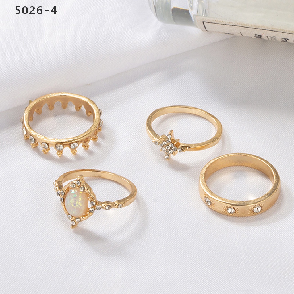 5026-4 13pcs/set Women Stack Rings Above Knuckle Rings Rtro Simple Design jewelry Gift 5026-4