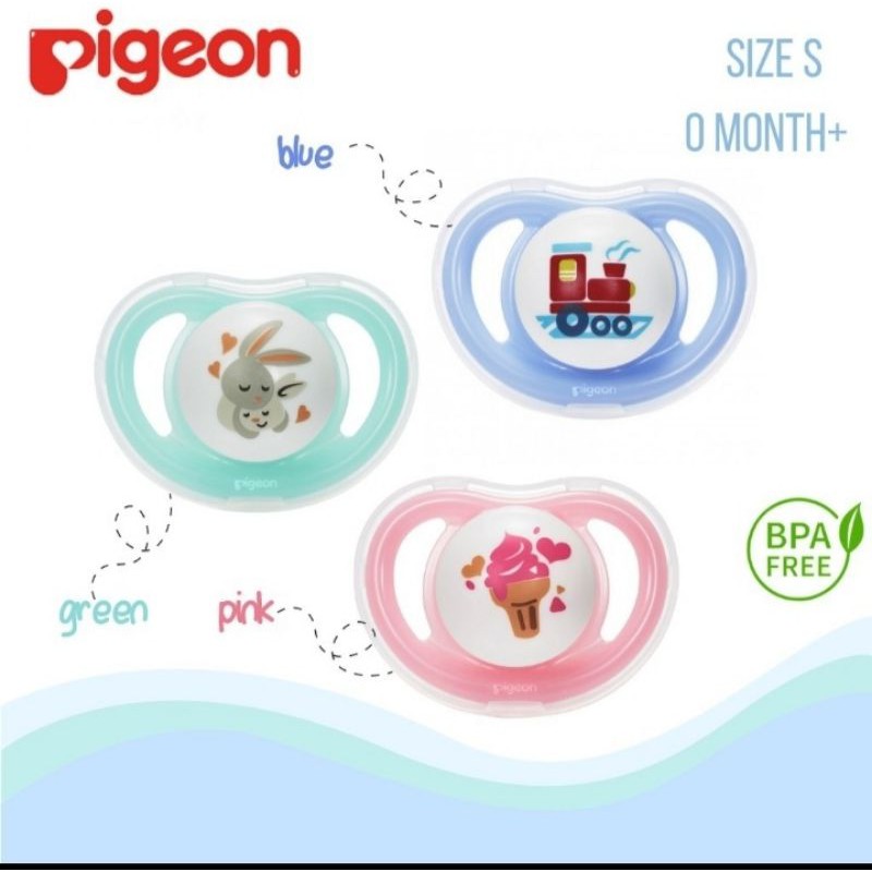 pigeon empeng bayi baby minilight pacifier 0+ 6+