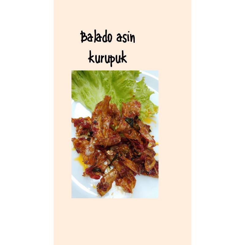 

Balado asin kerupuk