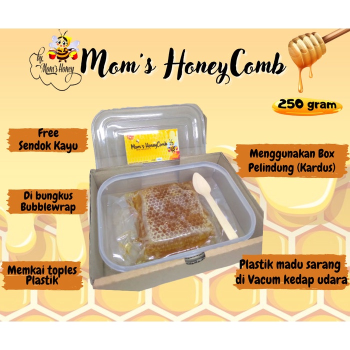

Madu Sarang 250 gram / Moms HoneyComb