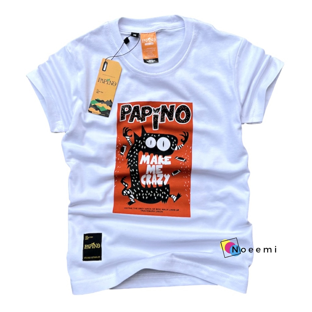 Papino Baju Kaos Anak Laki Laki 1-12 Tahun Pakaian Distro Oblong Cowok Dan Perempuan