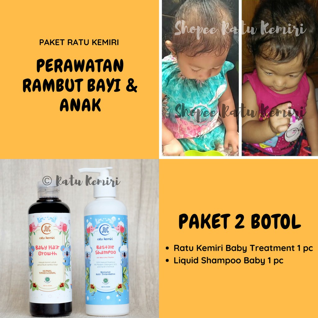 Minyak Penyubur Rambut Bayi Balita Dan Shampoo Tradisional Untuk