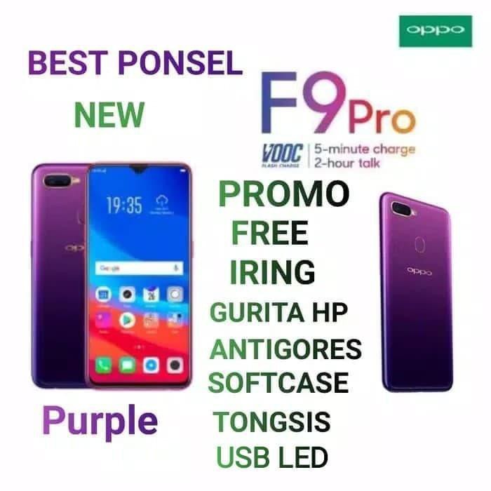 Harga Murah Hp [Handphone] OPPO F9 PRO RAM 6/64GB GARANSI RESMI OPPO INDONESIA 1 TAHUN - Biru