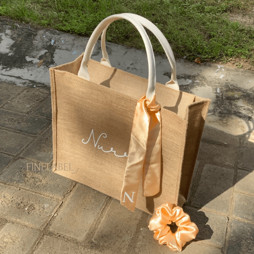 CUSTOM Tas Goni Waterproof Tote Bag Jute Bag
