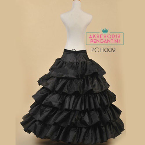 [SIAP KIRIM] Petticoat Wedding Hitam-Rok Dalaman Gaun Pengantin (4Ring5layer) - PCH002