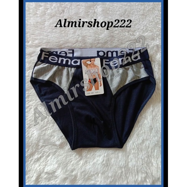 Celana Dalam Cowok Murah Katun Fema/Chuan Kedo Boxer Ban Murah Bahan Katun Halus/ CD Sempak Celana Dalam Pria