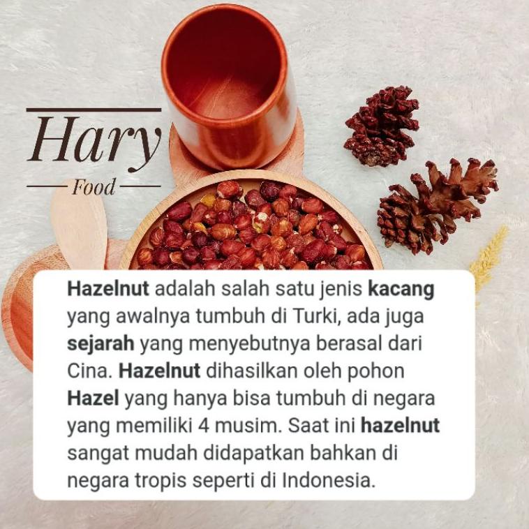 

[KODE PRODUK VW6OE8497] 1kg Kacang Hazelnut (Mentah)