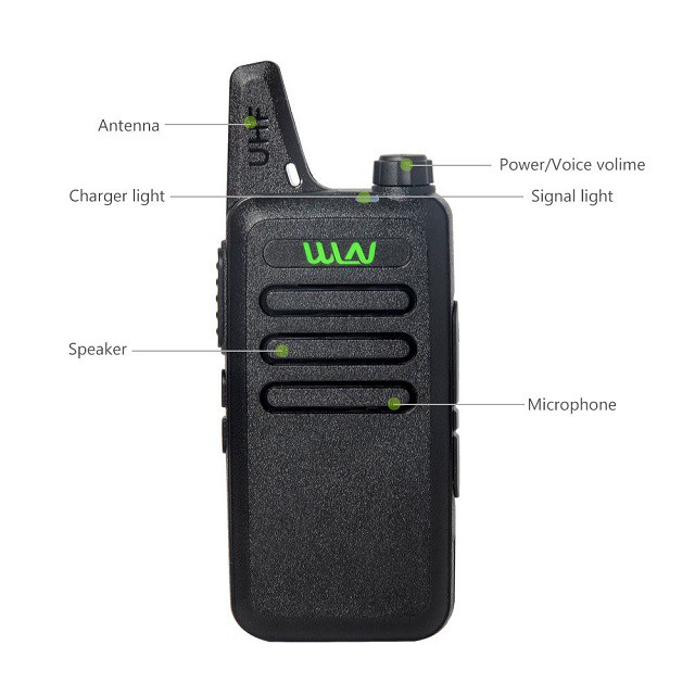 Walkie Talkie WLN HT Two-Way Radio KD-C1 (ISI 2 PCS) Tanpa Dekstop-Batrai 1500 mAh