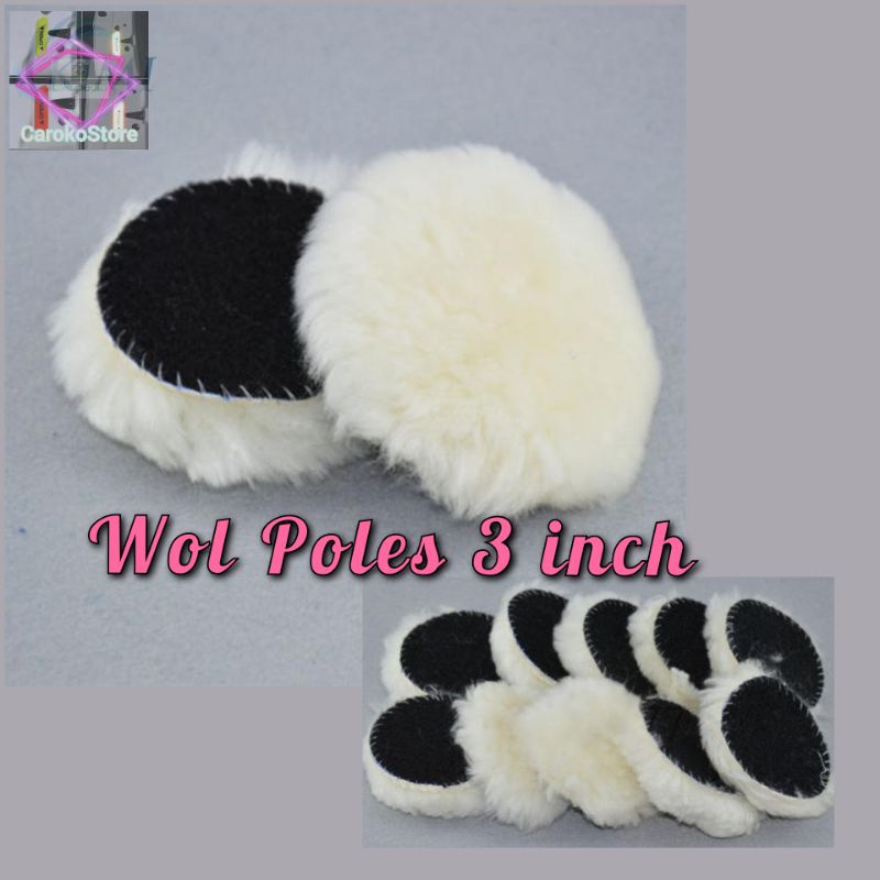 wol poles 3 inch velcro, wool wax polish