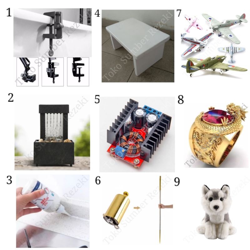 Dingklik Meja Bangku Putih Alat Jepit Penjepit Ring Gold Cincin Naga Emas Penutup Semen Nat Tongkat 