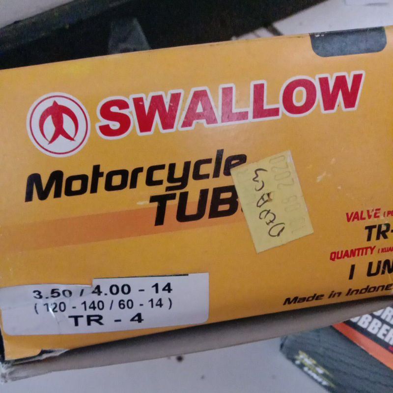 SWALLOW Tube Ban SWALOW Dalam Motor 350 400 RING 14 120-130-140/60-14 Dalem Matic 3.50/400-14 Bisa U