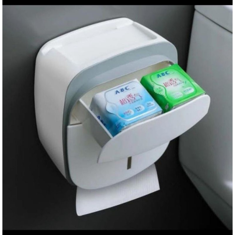 TEMPAT TISSUE TOILET KOTAK TISSUE DINDING KAMAR MANDI