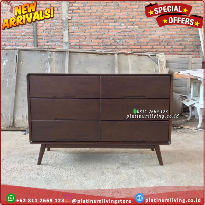 Bufet Laci Kayu Jati Drawer Jati Credenza Jati Bufet Laci Kayu Jati