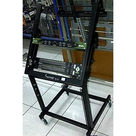 tempat rack power mixer dan alat sound system 9u + mixer