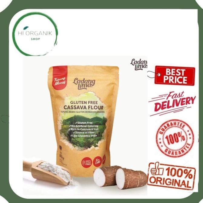 

[[COD]] Ladang Lima Cassava Flour GF Tepung Mocaf 500 g / Tepung All Purpose TERPERCAYA Kode 1400