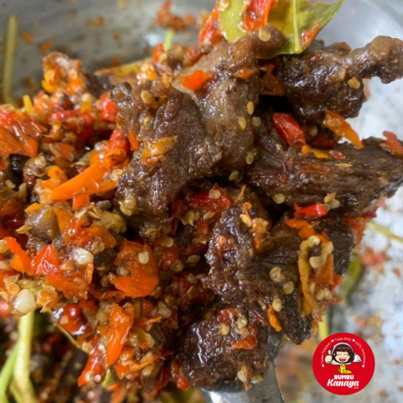 

Oseng Daging Sapi Mercon Pedas Bumbu Kanaya / Lauk Picon / Makanan Siap Saji / Frozen Food