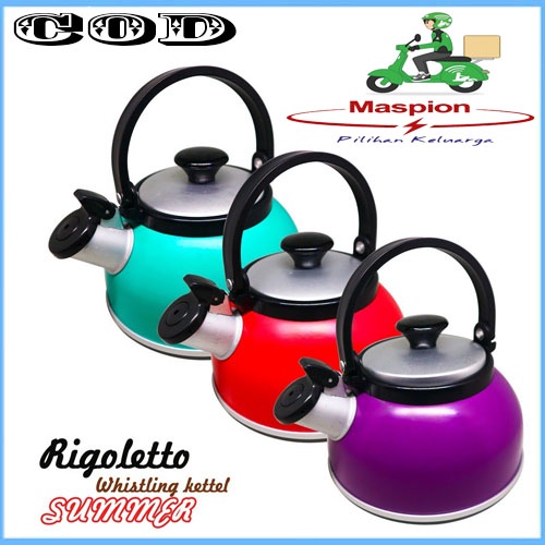 Teko Air Whistling Kettle Summer Rigoletto 25 L - Maspion MURAH ORI