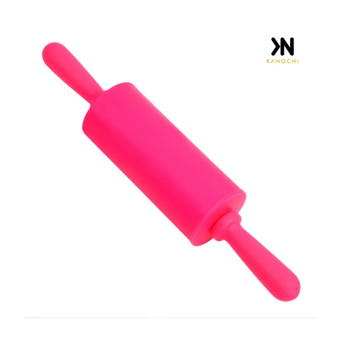 Rolling Pin Silicone Mini 23cm Penggilas Adonan Silikon Anti Lengket