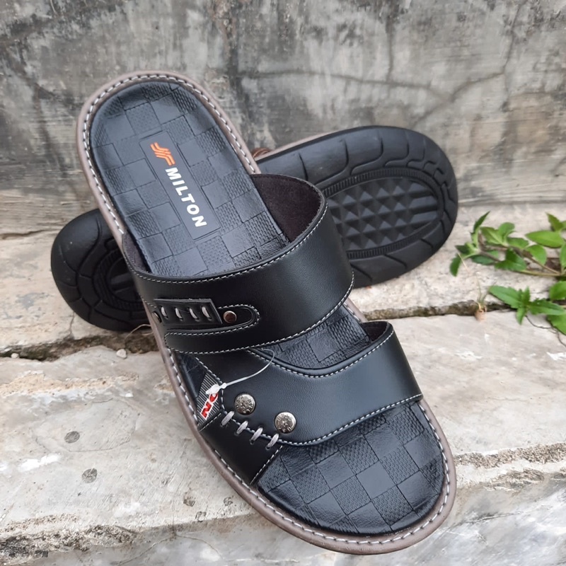 Sandal Slide Pria Sandal Milton Rubby 03 - sandal selop cowok sandal slide laki