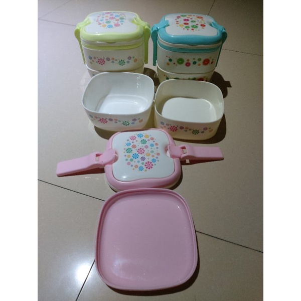 Rantang Plastik 2 Susun Hawaii