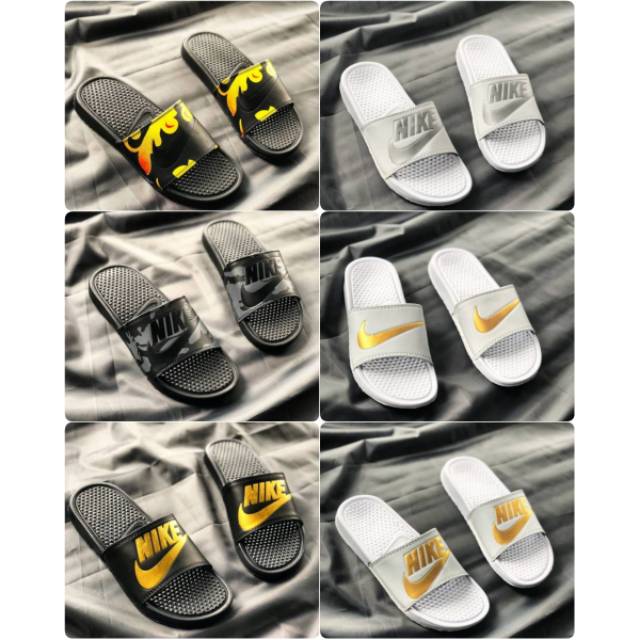 Sendal sandal  Nike  FLIP FLOP Benassi Putih  Sandal  Pria 