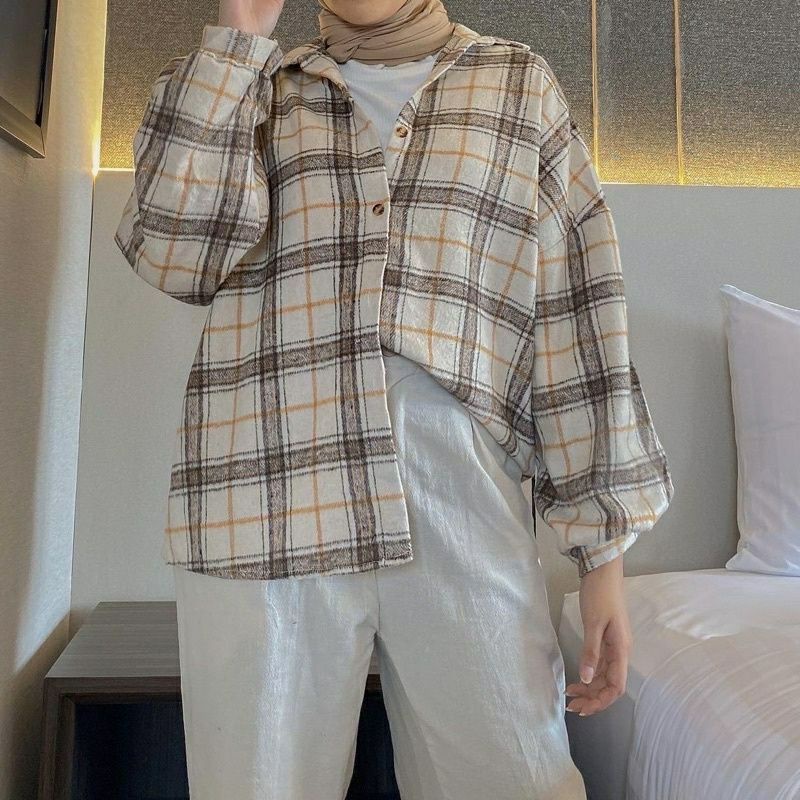 KEMEJA KIMBERLY PREMIUM/KEMEJA FLANEL WANITA BESTSELLER