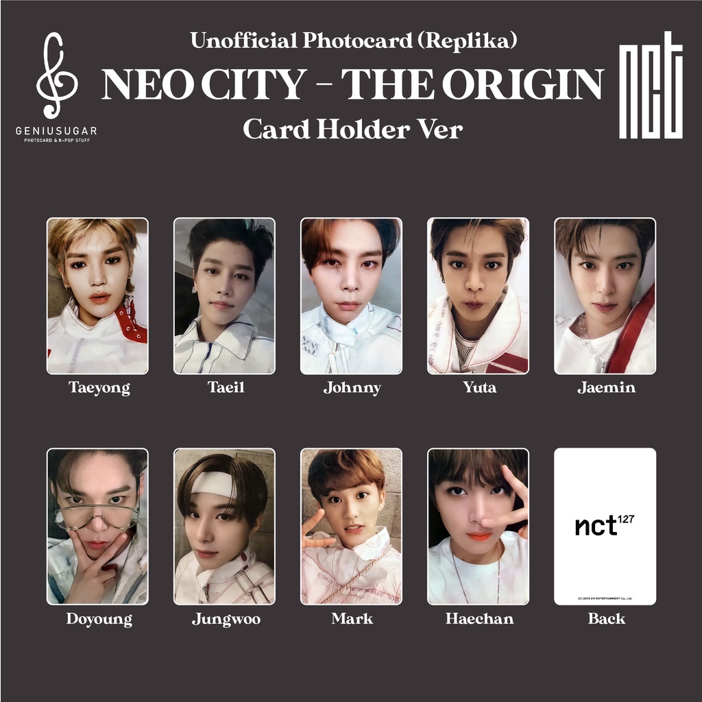 [REPLIKA NCT 127] PHOTOCARD NEO CITY - THE ORIGIN UNOFFICIAL