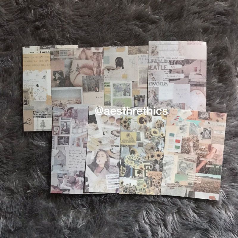 

1pcs Vintage Paper Aesthetics Scarpbook For Journaling DIY Background * Kertas Jurnal *