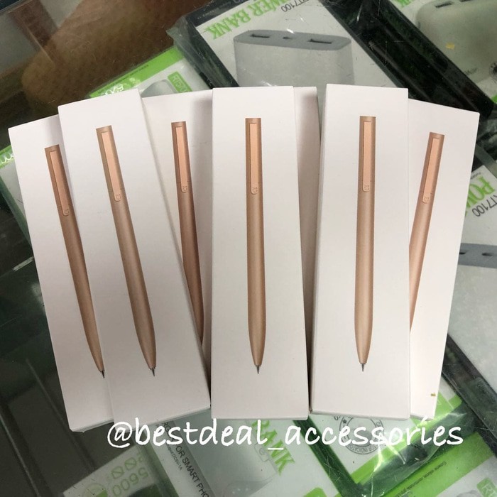 

Xiaomi Mi Aluminum Rollerball Pen / Metal Signature Pen Gold / Silver
