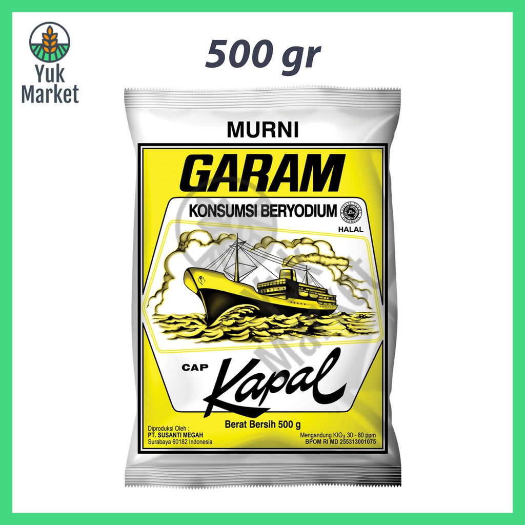 

Garam Murni 500gr Cap Kapal