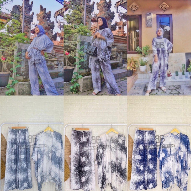SETELAN AKAR BALI ONE SET CARDIGAN & KULOT