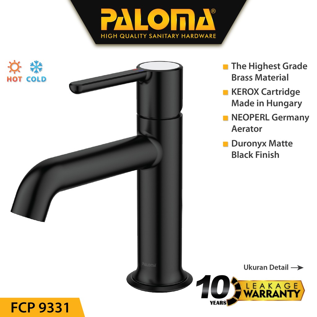 PALOMA FCP 9331 Keran Mixer Wastafel Cuci Tangan Panas Dingin Kran Air
