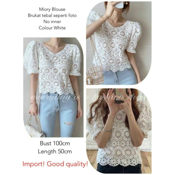 Atasan Top Blouse Brukat Miory Import