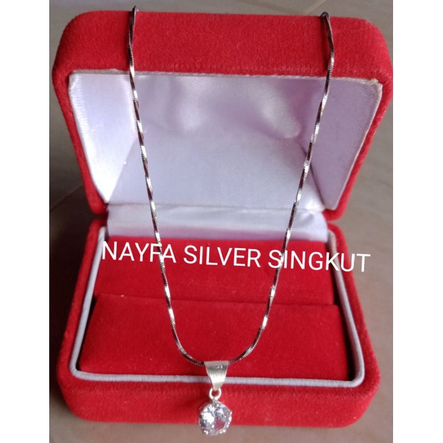 Kalung Remaja dan Dewasa Perak Singkut asli silver 925