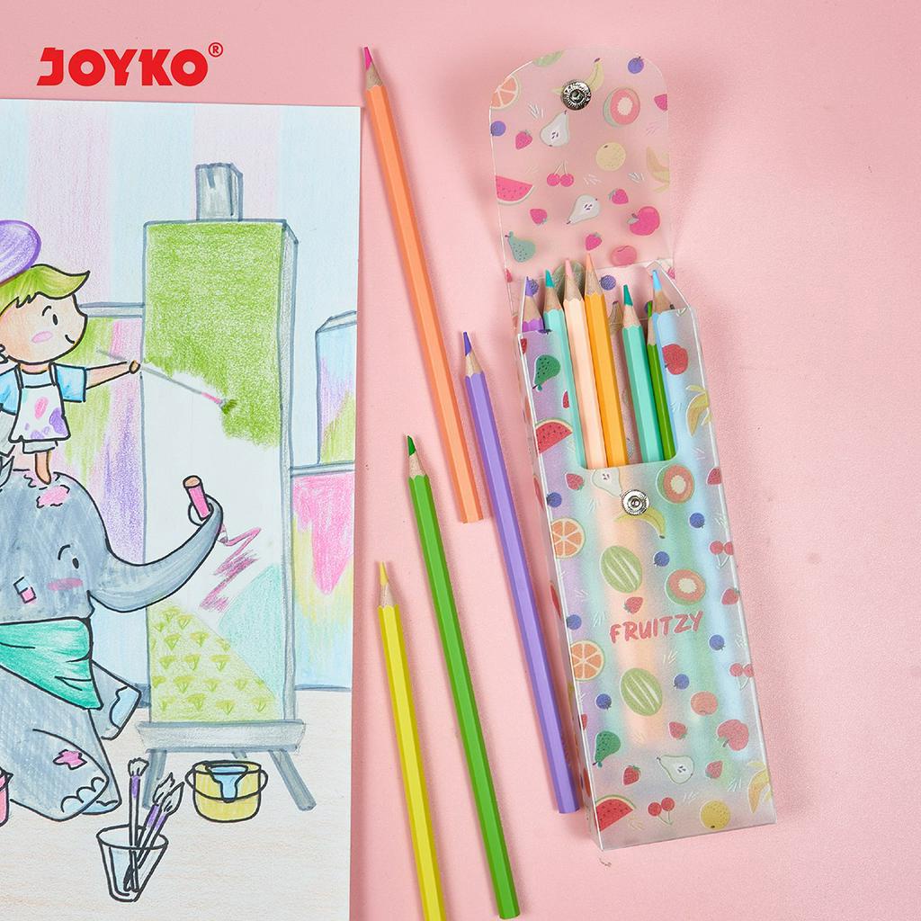 Pencil Case Kotak Tempat Pensil Joyko PC-0618FZ-2
