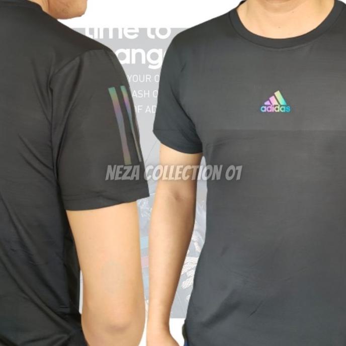 Kaos Baju Olahraga Polos Pria Cowok Cowo Laki Lengan Pendek Adidas Ori