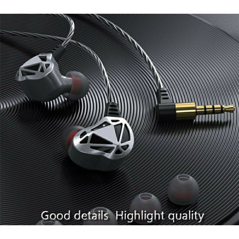 Fonge F5 with Mic HiFi Sport Earphone Metal Bass Headset