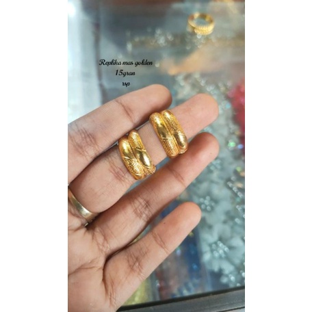 Cincin replika emas kualitas golden, ada kode gdn didalam cincin,mewat tahan lama