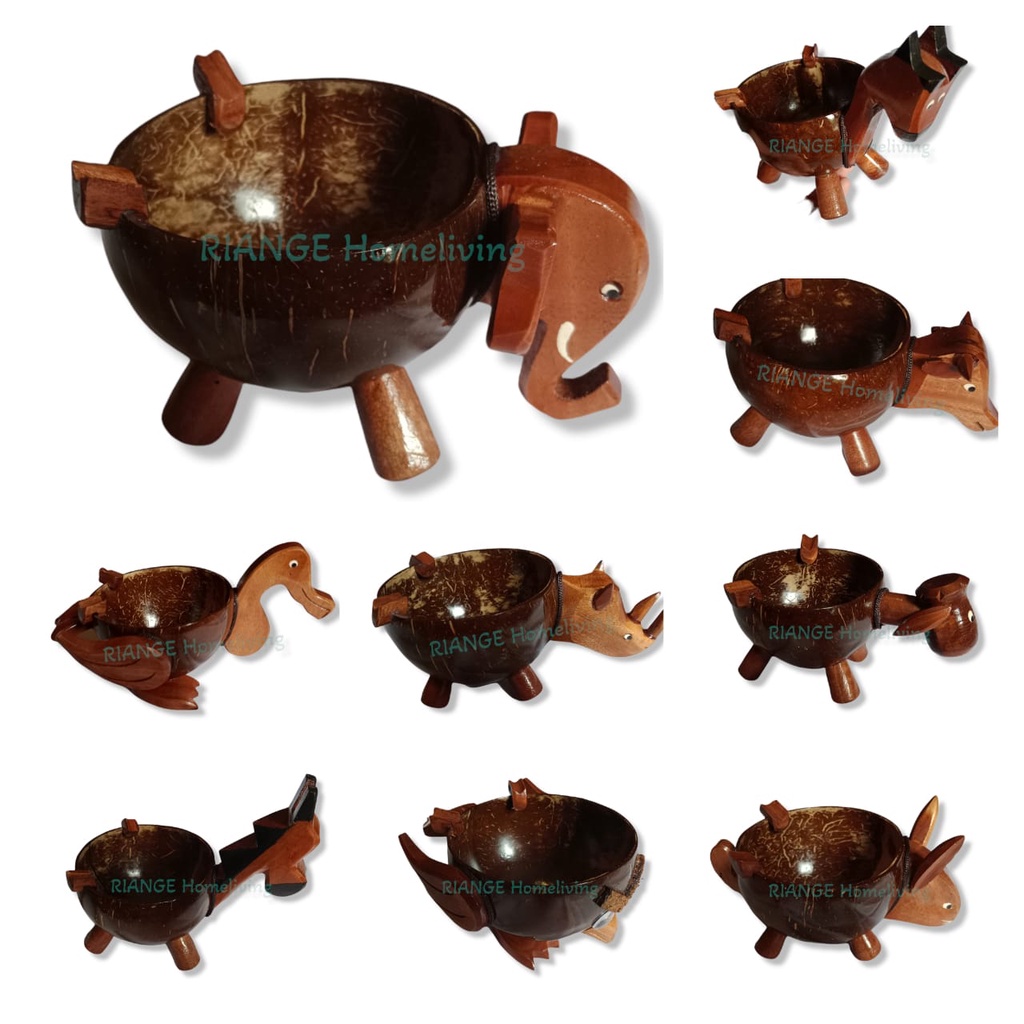 Asbak Batok /Asbak batok karakter hewan /Asbak unik