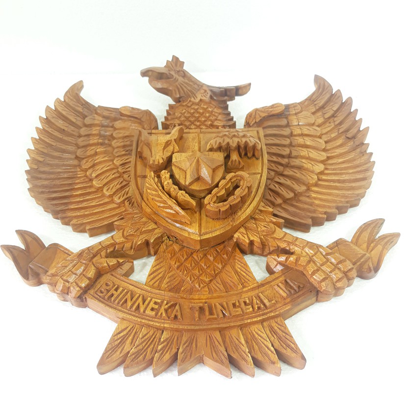 Jual Garuda Lambang Pancasila Hiasan Dinding Ukir Kayu Jati Indonesia