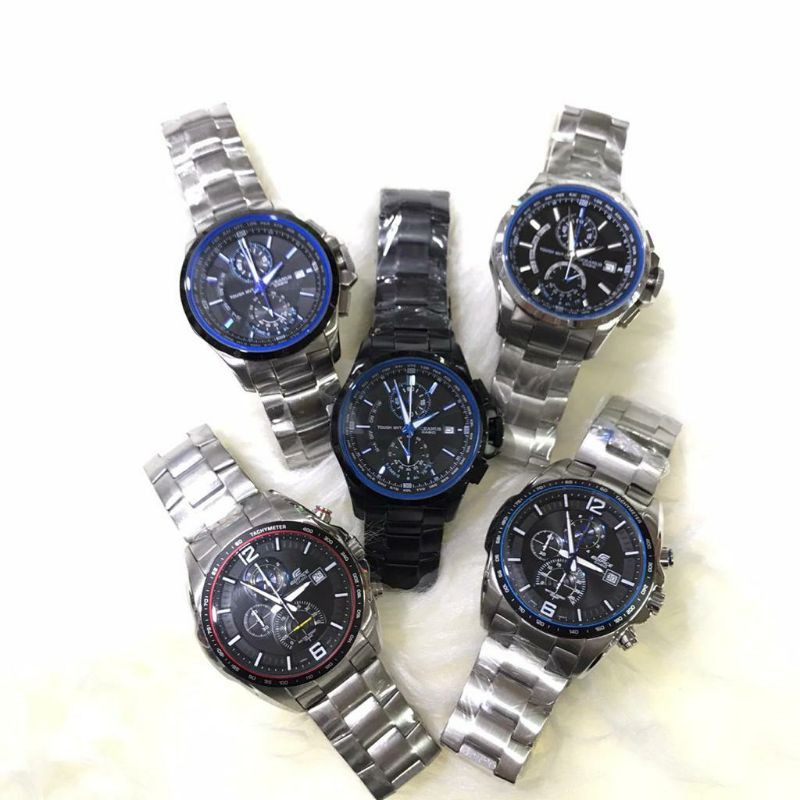 JAM TANGAN PRIA WANITA | RANTAI | KULIT | KARET | MURAH | PRIA CASIO EDIFICE OCW T1000 ORIGINAL