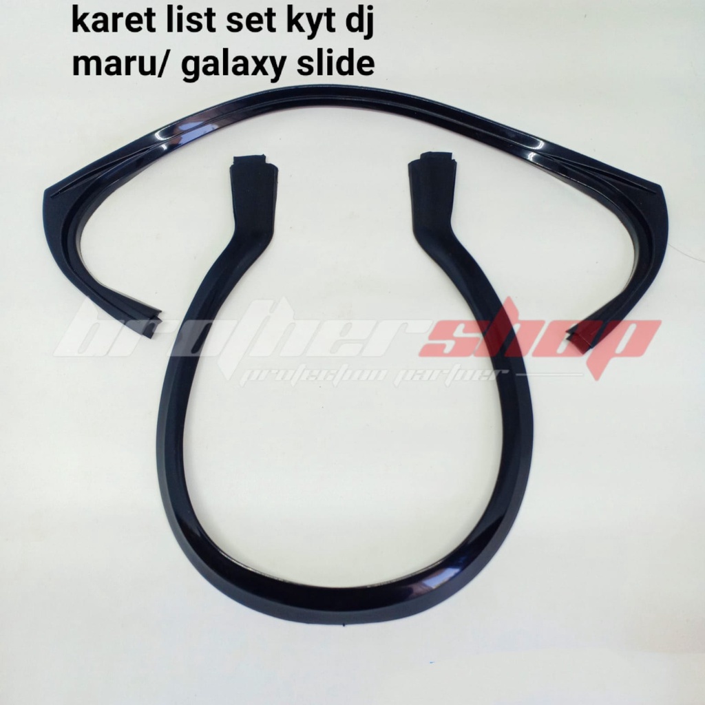 karet list helm kyt dj maru / kyt galaxy slide