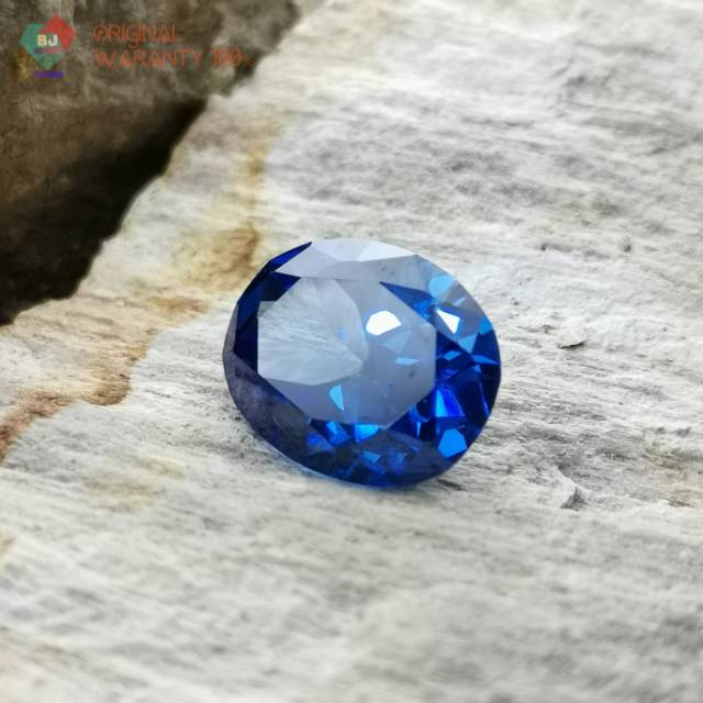 ( Original ) Premium Blue Cubic Zirconia Safir Color Super Quality Kristal bukan kaca atau glass