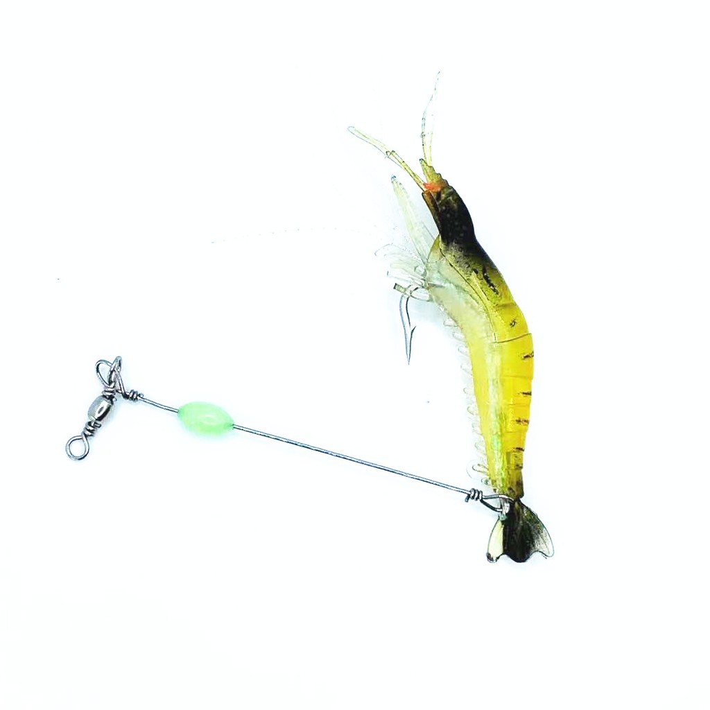 SYFishing 5Pcs Soft Shrimp Umpan Pancing 8cm 6g Swimbait Fishing Lure Ikan Bass Wobbler Kail Memancing Tackle