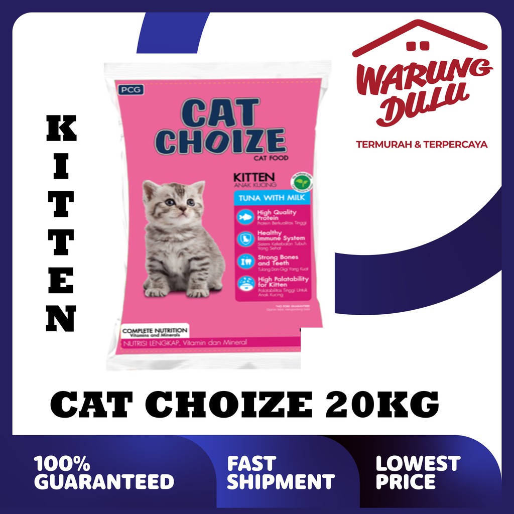 CAT CHOIZE KITTEN TUNA/SALMON 20KG (EKSPEDISI)