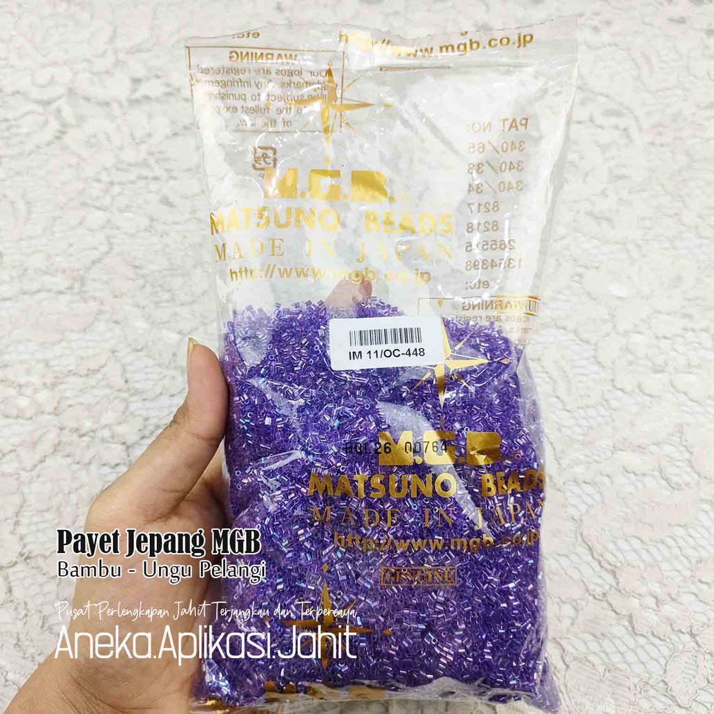 50 GRAM PAYET JEPANG MGB BAMBU PASIR 448 UNGU PELANGI