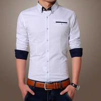 Pakaian Pria | Kemeja Casual | Kemeja Slim Fit | Kemeja Putih | kemeja formal