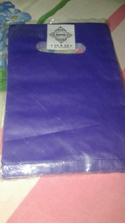 @100 Pcs Soft Handle Ovale Kantong Plastik Hd Polos Pond Oval Shoping Bag 15x22