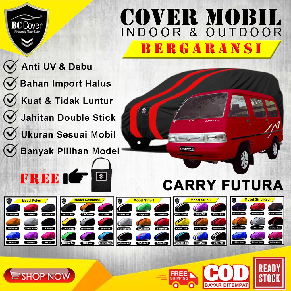 Body Cover Mobil Suzuki Carry Futura / Sarung Mobil Carry Futura / Selimut Mantol Tutup Jas Kerudung Penutup Pelindung Mantel Mobil Carry Minibus Outdoor