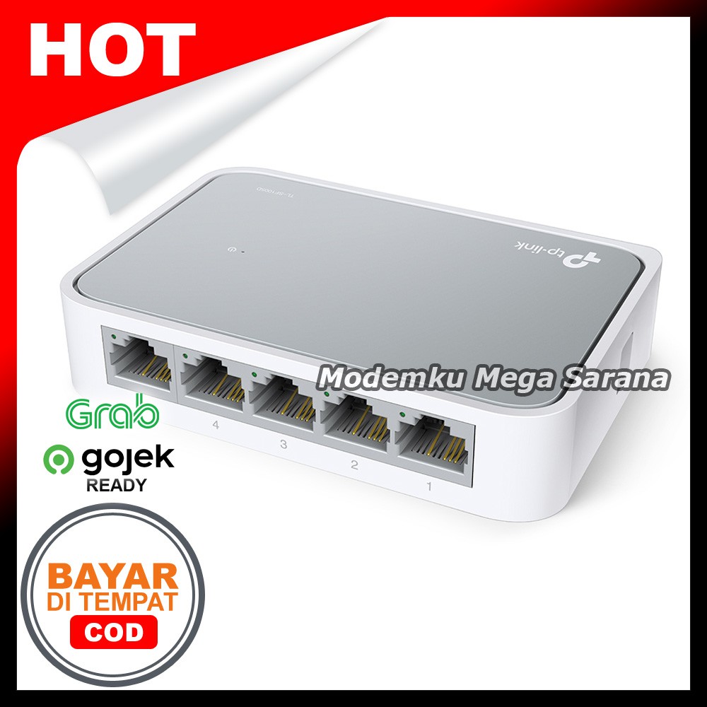 TP-Link TL-SF1005D 5-Port 10/100Mbps Desktop Switch Hub